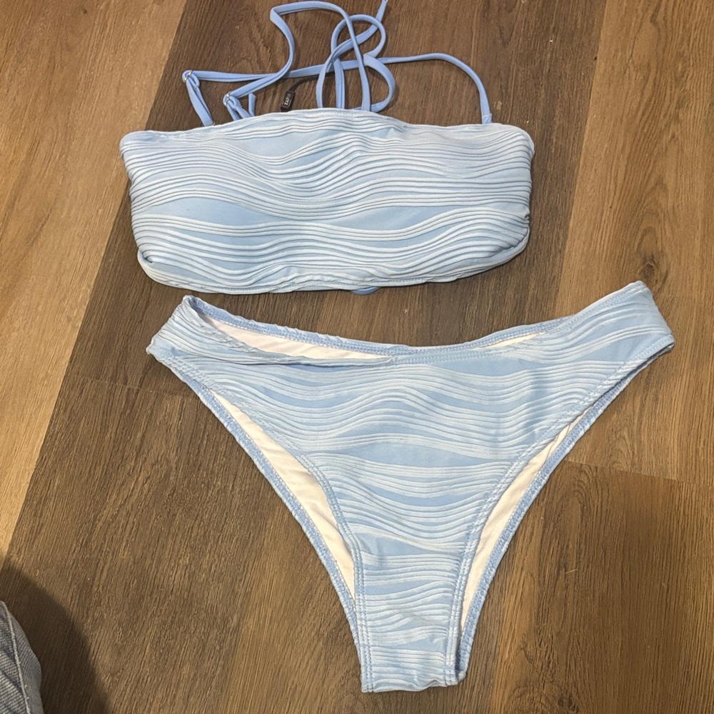 Light Blue Women's Swim Set